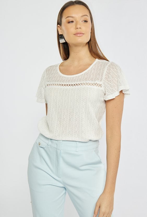 Bluzka z delikatnym ażurem