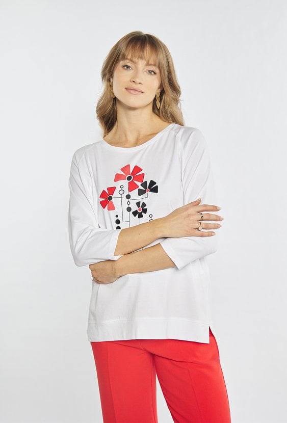 T-shirt z 3/4 rękawem