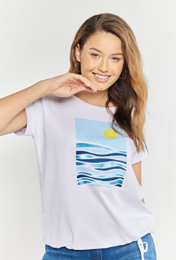 T-shirt damski z nadrukiem