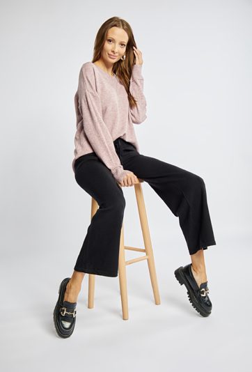 Dzianinowy spodnie damskie