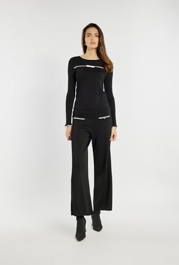 Luźne czarne spodnie