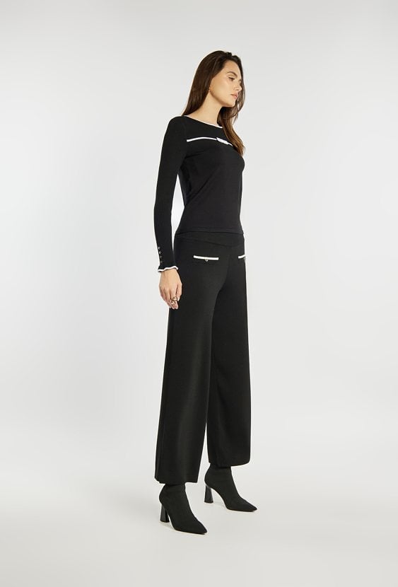 Luźne czarne spodnie