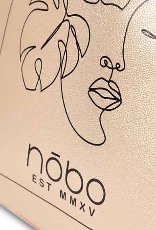 Shopperka Nobo z metalicznym wykończeniem