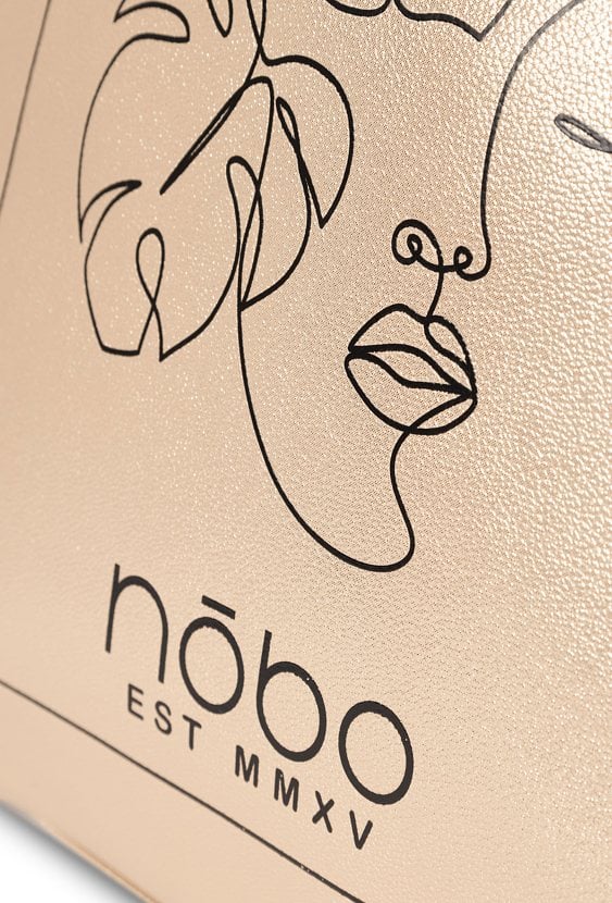 Shopperka Nobo z metalicznym wykończeniem