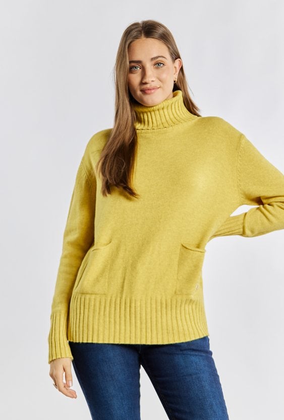 Sweter damski z kieszonkami