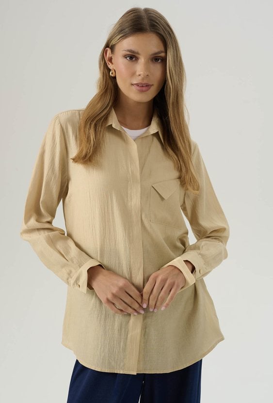 Minimalistyczna koszula z wiskozą