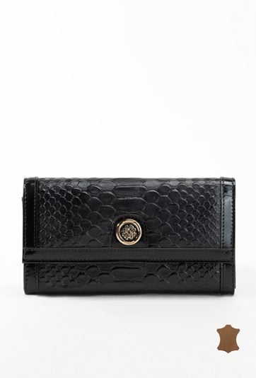 Portfel damski z subtelnym logo marki