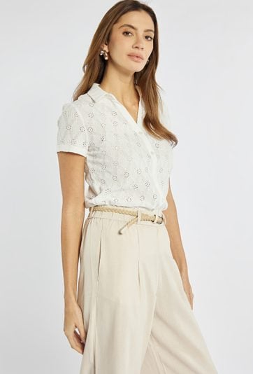 Ażurowa bluzka damska