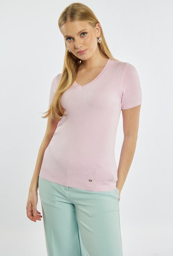 Sweter z krótkim rękawem