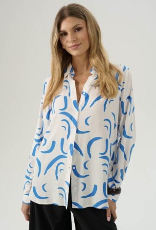 Wiskozowa koszula w ciekawy print
