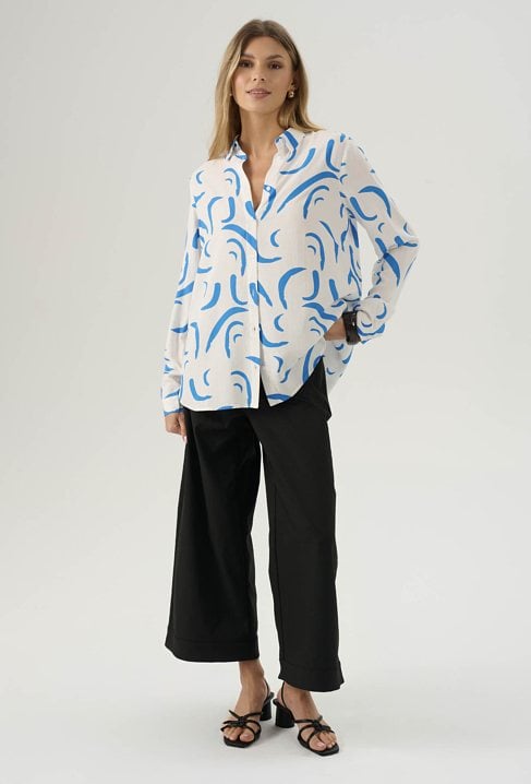 Wiskozowa koszula w ciekawy print