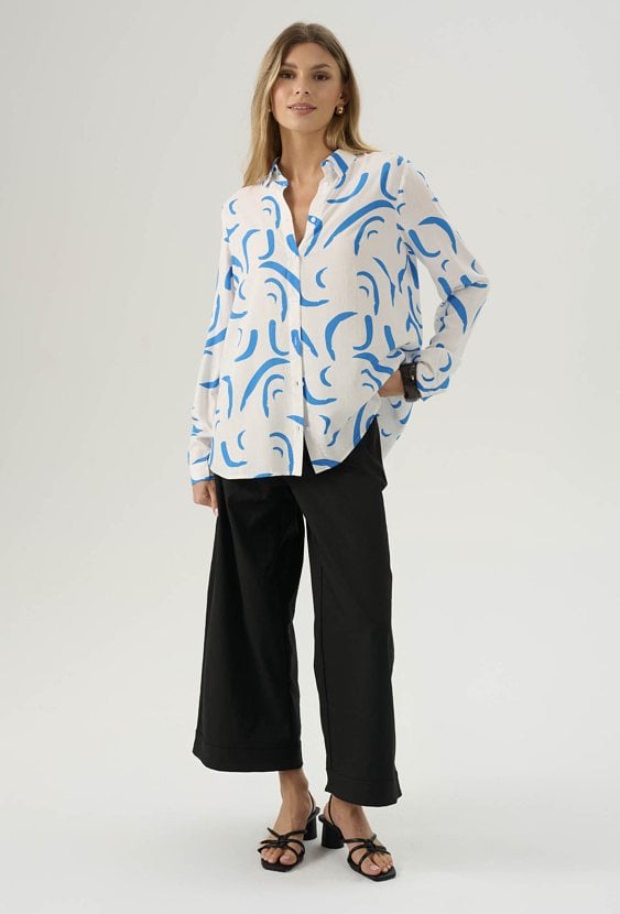 Wiskozowa koszula w ciekawy print