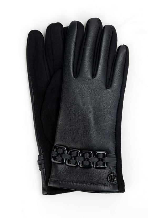 Damskie rękawiczki z łańcuchem