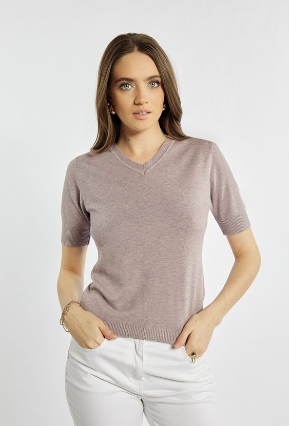 Sweter z krótkim rękawem
