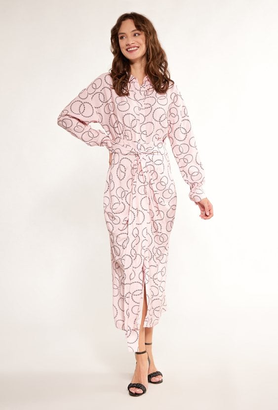 Sukienka midi z logo