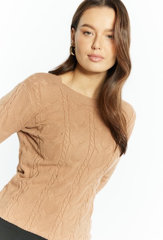 Dopasowany sweter damski