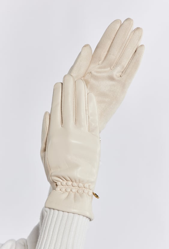 Rękawiczki z logo marki Monnari