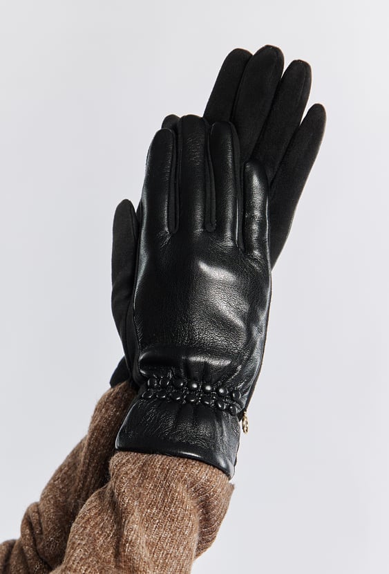 Rękawiczki z logo marki Monnari