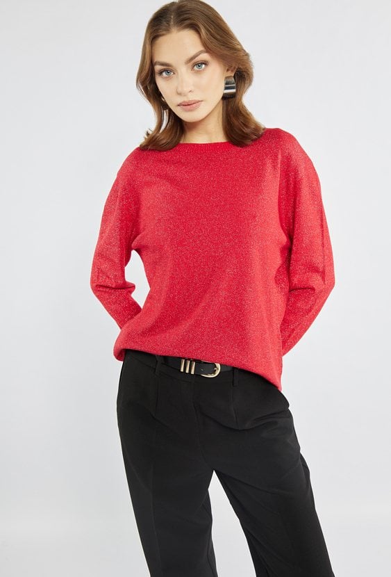 Połyskujący sweter