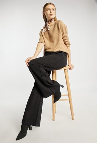 Spodnie z szeroką nogawką