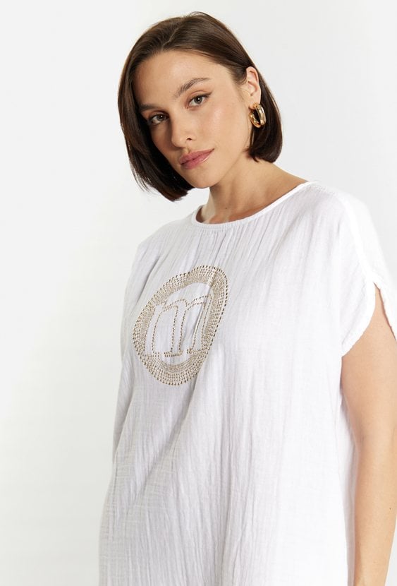 Bawełniana sukienka o luźnym kroju