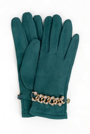 Rękawiczki z łańcuszkiem