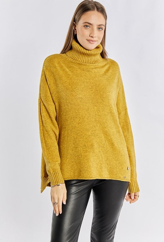 Sweter damski z golfem