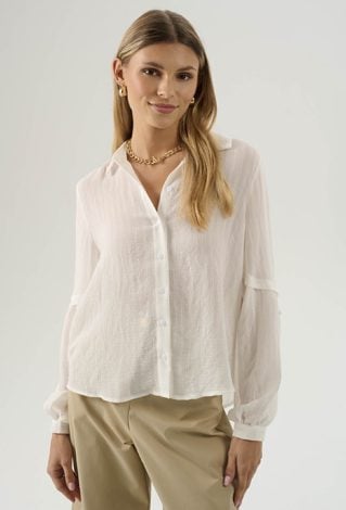 Biała wiskozowa koszula