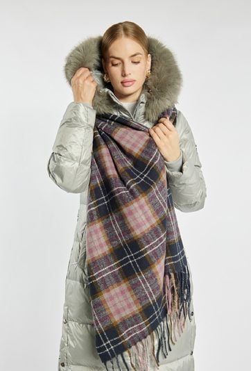 Szalik damski w kratę