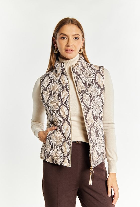 Krótka kamizelka damska