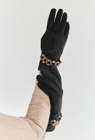 Rękawiczki z łańcuszkiem