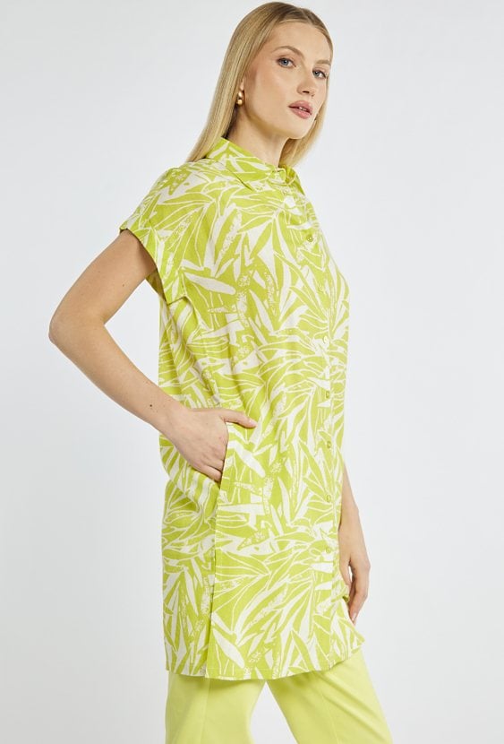 Koszula z dodatkiem lnu