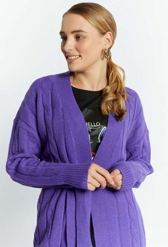 Sweter damski z wiązaniem