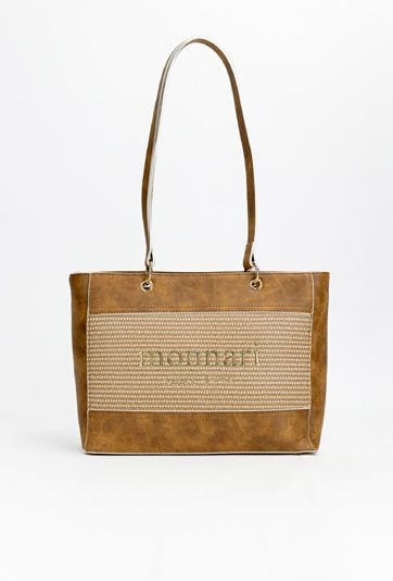 Torba damska z ciekawym panelem