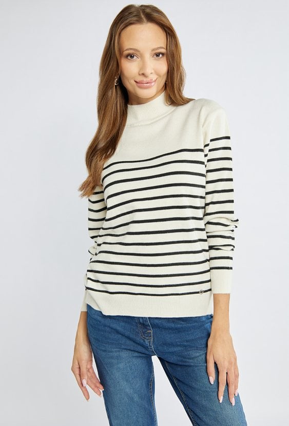 Sweter damski z półgolfem