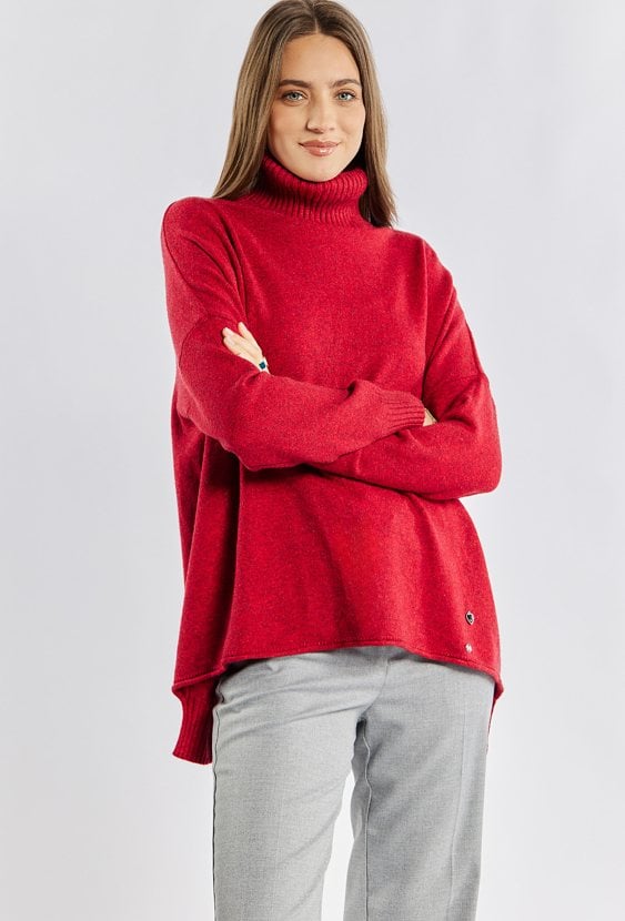 Sweter damski z golfem