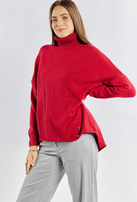 Sweter damski z golfem