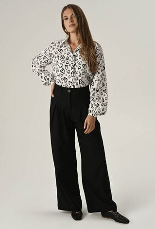 Bawełniana koszula w serca