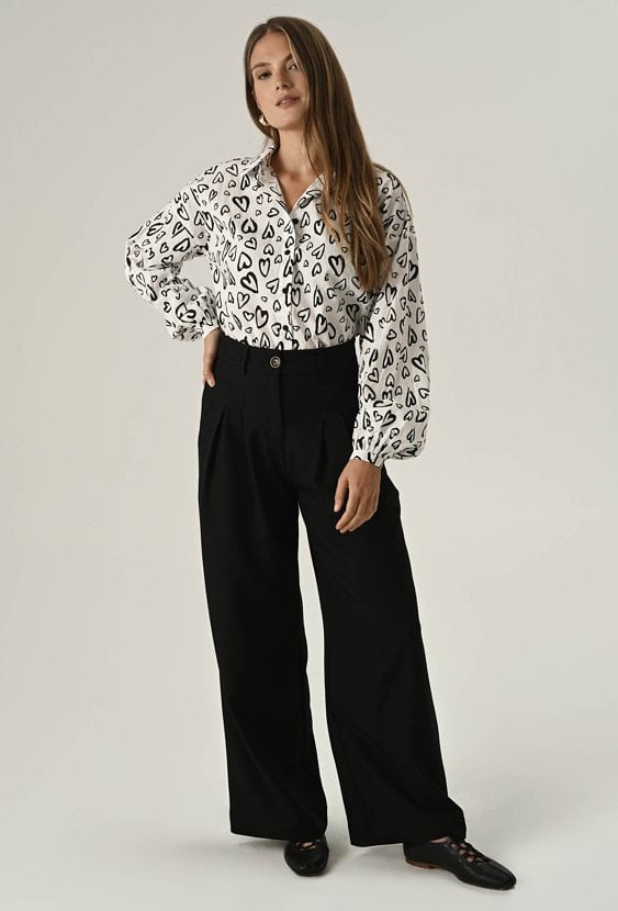 Bawełniana koszula w serca