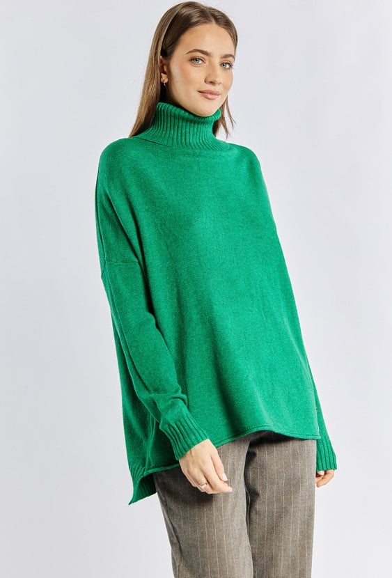 Sweter damski z golfem