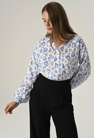 Bawełniana koszula w serca