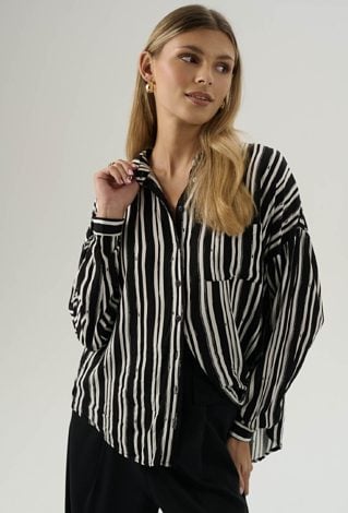 Wiskozowa koszula w paski