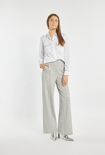 Spodnie z szeroką nogawką