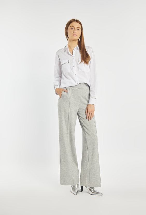 Spodnie z szeroką nogawką