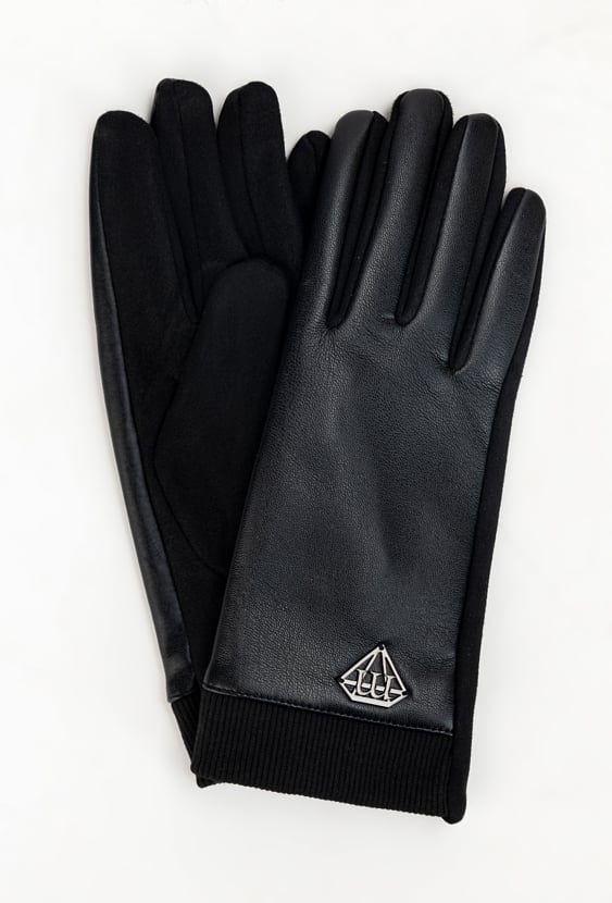 Damskie rękawiczki z blaszką