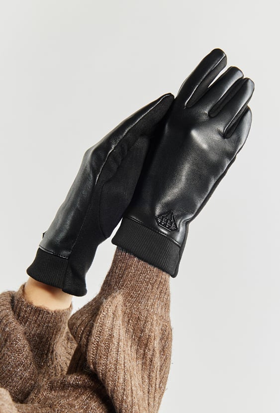 Damskie rękawiczki z blaszką