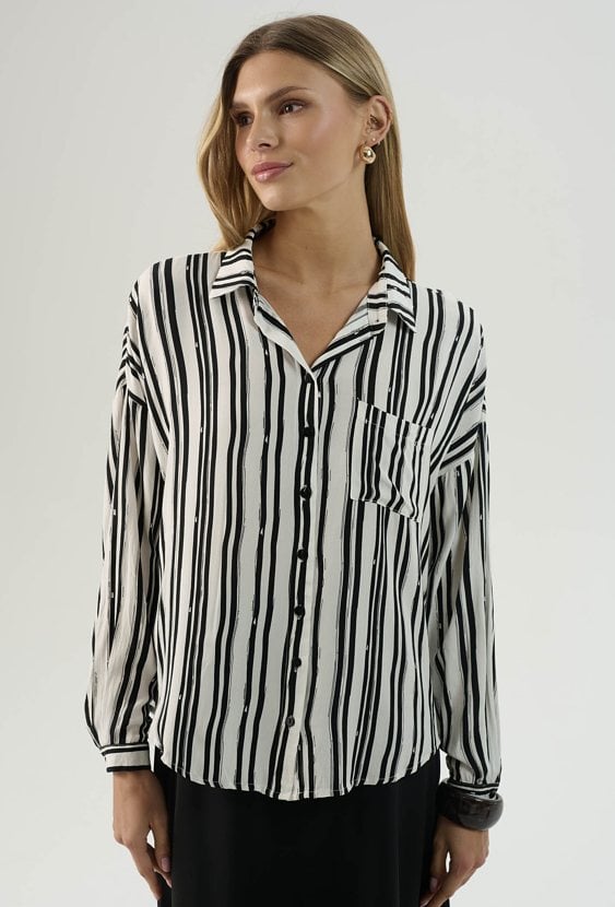 Wiskozowa koszula w paski