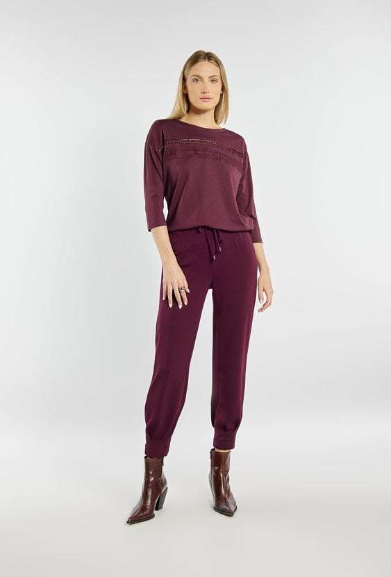 Spodnie z wiązaniem