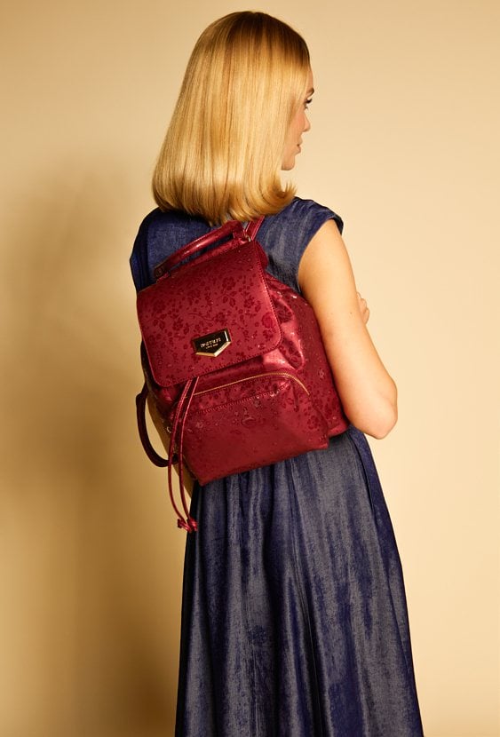 Plecak damski ze ściągaczem