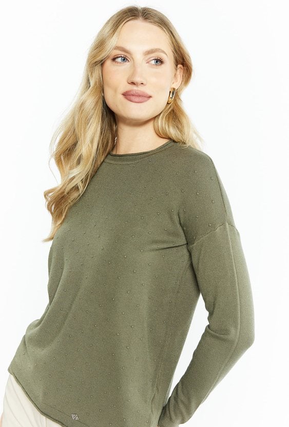 Wiskozowy sweter damski